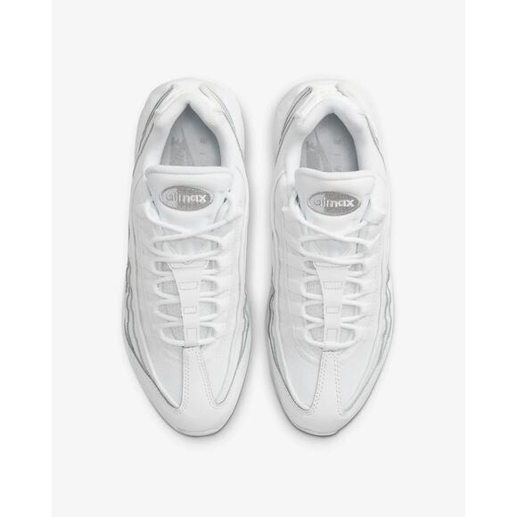Nike Air Max 95 Essential Triple White Grey Mens Running CT1268 100 - SIZE 7.5 main image 5